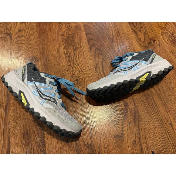 Saucony Women’s Excursion TR14 Trail Running Shoes Gray Blue Size 8 Athletic - Picture 1 of 9